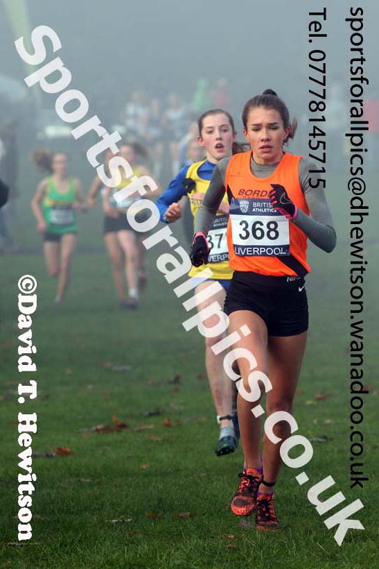 Girls under-15s, European Cross Country Trials, Sefton Park, Liverpool. Photo: David T. Hewitson/Sports for All Pics